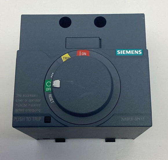 Siemens 3VA9137-0PK11 Side Wall Mount Rotary Operator Module