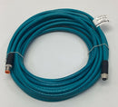 Lumberg 0985-656-102/10M M12 8-Pin Male/Female Straight Ethernet Cable, 10-Meter-6