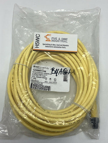 Brad Harrison 1200661744 4-Pole Male / Female Straight Cable, 8-Meters, M12