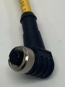 Turck WK4.4T-0.3-RS4.5T/S2501 5-Pin Male/ 90° Female Cable, 0.3M, M12, U-13859-5