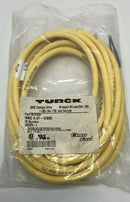 Turck WKC4.4T-4/S90 M12 4-Pin 90° Female Single End Cable, 4M, 4-Wire, U-5325-1-2