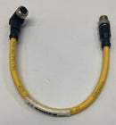 Turck WK4.4T-0.3-RS4.5T/S2501 5-Pin Male/ 90° Female Cable, 0.3M, M12, U-13859-6