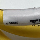 Turck RKC4.4T-2-WSC4.4T/S3060 4-Pin M12 Female to 90° Male Cable, 2M, U-30986-3