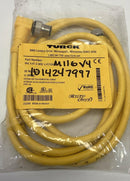 Turck RKC4.4T-2-WSC4.4T/S3060 4-Pin M12 Female to 90° Male Cable, 2M, U-30986-2