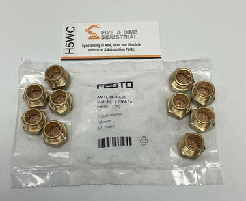Festo AMTE-M-H-G38 Pneumatic Silencer G3/8 Threads 1206624 Pack of (10)
