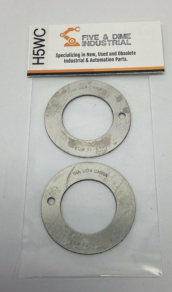 INA EGW32-E40 Thrust Washer 32mm ID x 54mm OD x 1.5mm Width (2-Pack)