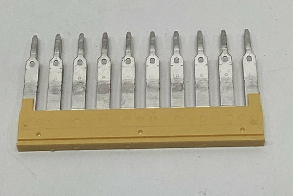 Weidmuller 1608940000 ZQV 2.5/10 Yellow 10-Pole Contactor Jumper (20 Pieces)