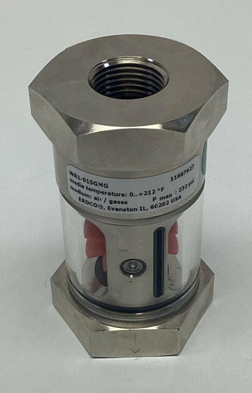 Erdco 11687672 WR1-015GMG See-Flow Meter 232 PSI Max, 212°F 1/2" NPT - 0