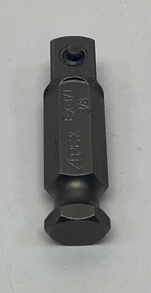 Apex EX-371 7/16" Hex Drive 3/8" Square Male Power Drive Extension
