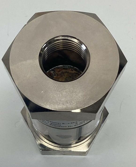 Erdco 11687672 WR1-015GMG See-Flow Meter 232 PSI Max, 212°F 1/2" NPT