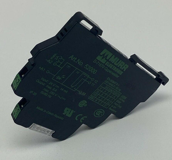 Murr Electronik 52000 Interface Relay 24VDC Input 250VAC Max Output