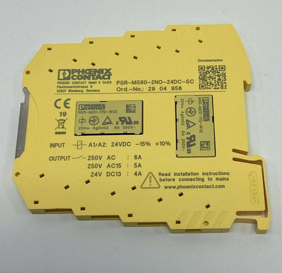 Phoenix Contact PSR-MS60-2NO-24DC-SC / 2904958 Safety Relay 24VDC