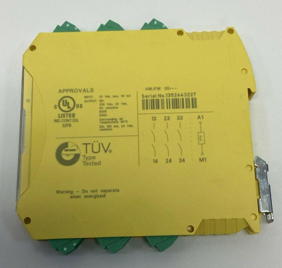 Phoenix Contact PSR-MC20-3NO-1DO-24DC-SC Safety Relay 2700466 24VDC Coil