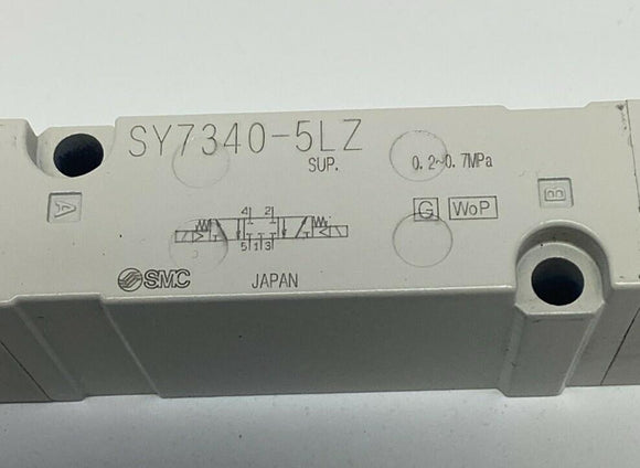 SMC SY7340-5LZ 4/5 24VDC Solenoid Valve (No Gasket or Hardware)