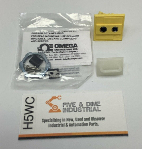 Omega 0316-SM Yellow Type K Thermocouple Panel Mount 1/2" Conduit Kit