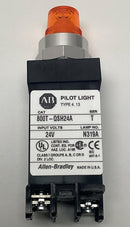 Allen Bradley 800T-QSH24A Amber Small Pilot Light 24V AC/DC Type 4, 13-6