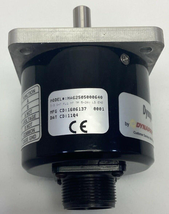 Dynapar HA62505000640 Incremental Encoder Size 25, 3/8" Shaft, 7-Pin, 5-26V