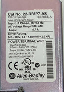 Allen Bradley 22-RF5P7-AS Powerflex 4 Class Line Filter, 3-Phase 380-480VAC-3