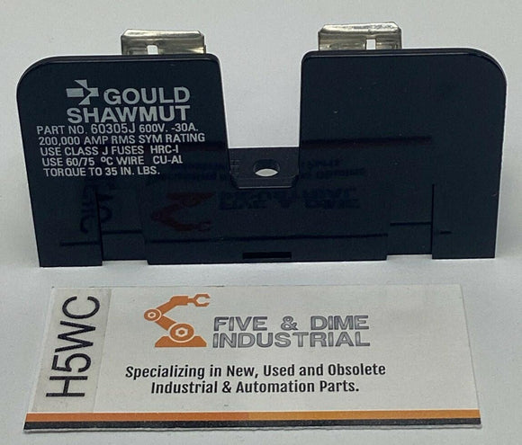 Gould Shawmut 60305J Adder Fuse Block for Class J Fuses, 600V 30A