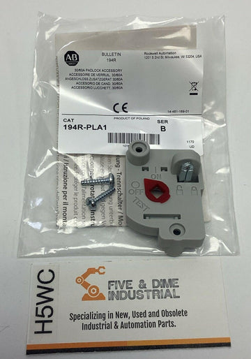 Allen Bradley 194R-PLA1 Disconnect Switch Padlock Accessory 30/60A