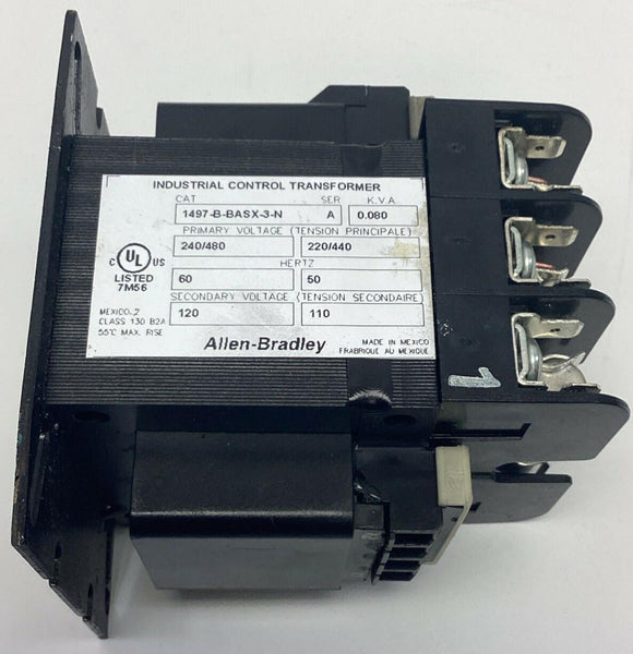 Allen Bradley 1497-B-BASX-3-N Series A Control Circuit Transformer 240/480 V