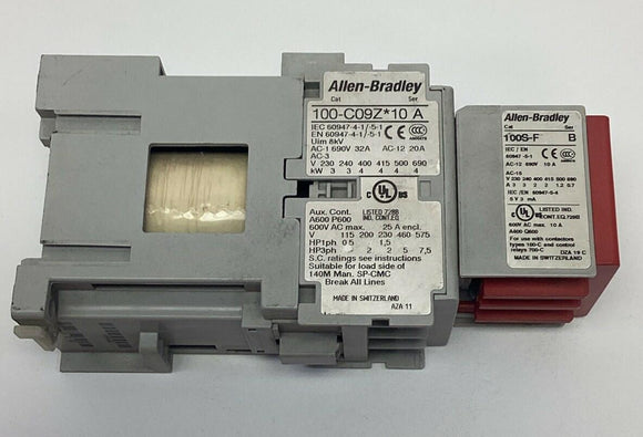 Allen Bradley  100S-C09ZJ14BC Safety Contactor 9-Amp, 600VAC, 24VDC, 24VDC Coil