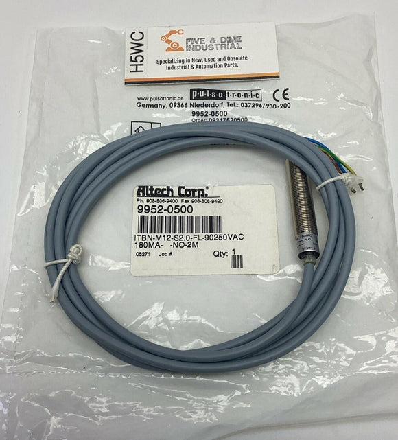 Pulsotronic Altech 9952-0500 Proximity Sensor 90-250VAC Sensing Distance 2mm 2M