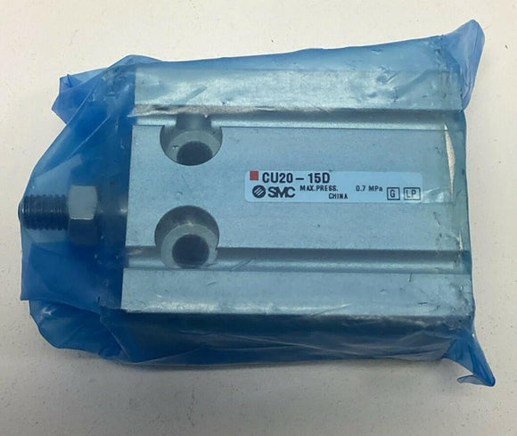 SMC CU20-15D  Compact Pneumatic Cylinder 20mm Bore, 15mm Stroke , Double-Acting