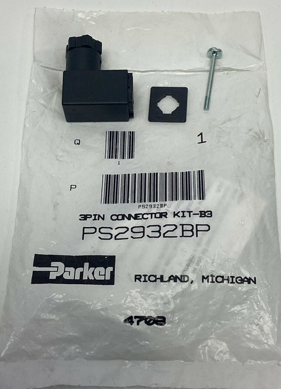 Parker PS2932BP Pin Connector Female, 24VDC, 120VAC 3-