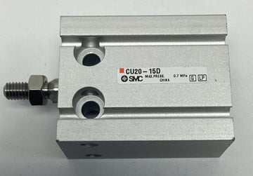 SMC CU20-15D  Compact Pneumatic Cylinder 20mm Bore, 15mm Stroke , Double-Acting - 0