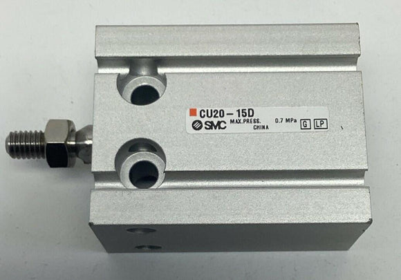 SMC CU20-15D  Compact Pneumatic Cylinder 20mm Bore, 15mm Stroke , Double-Acting