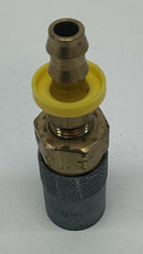 Parker PC306V-BP Mold Coolant Female Coupler x 3/8" Hose ID Hose Barb Fitting-3