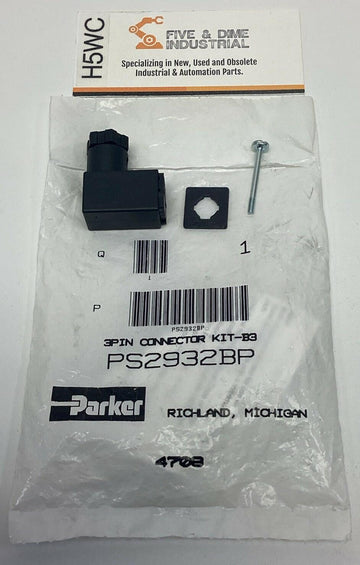 Parker PS2932BP Pin Connector Female, 24VDC, 120VAC 3-