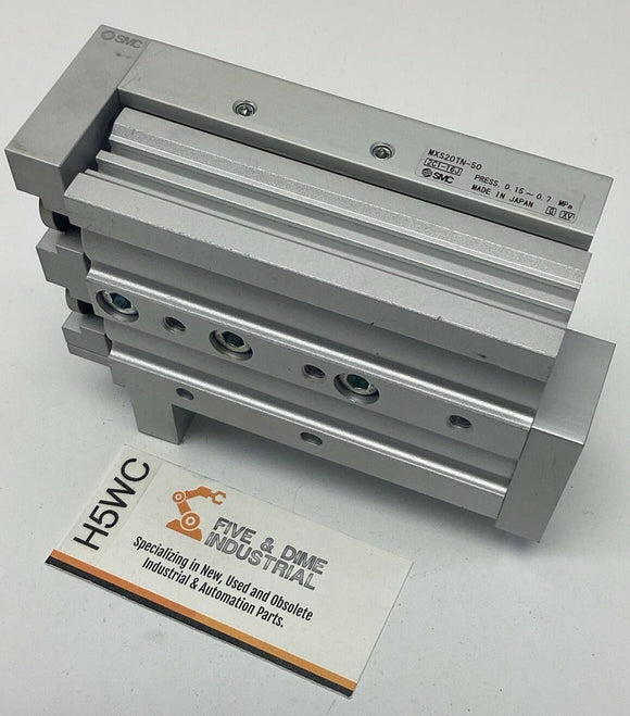 SMC MXS20TN-50 50mm Stroke, 20mm Bore Pneumatic Guided Cylinder DBL-Acting