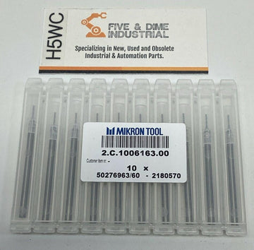 Mikron 2.C.1006163.00 1/32" Micro Drill Bit 2.20" Long, 3mm Shank (10-Pack)