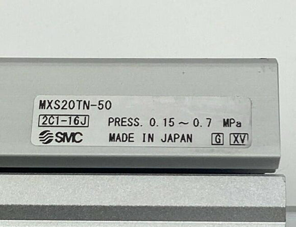SMC MXS20TN-50 50mm Stroke, 20mm Bore Pneumatic Guided Cylinder DBL-Acting