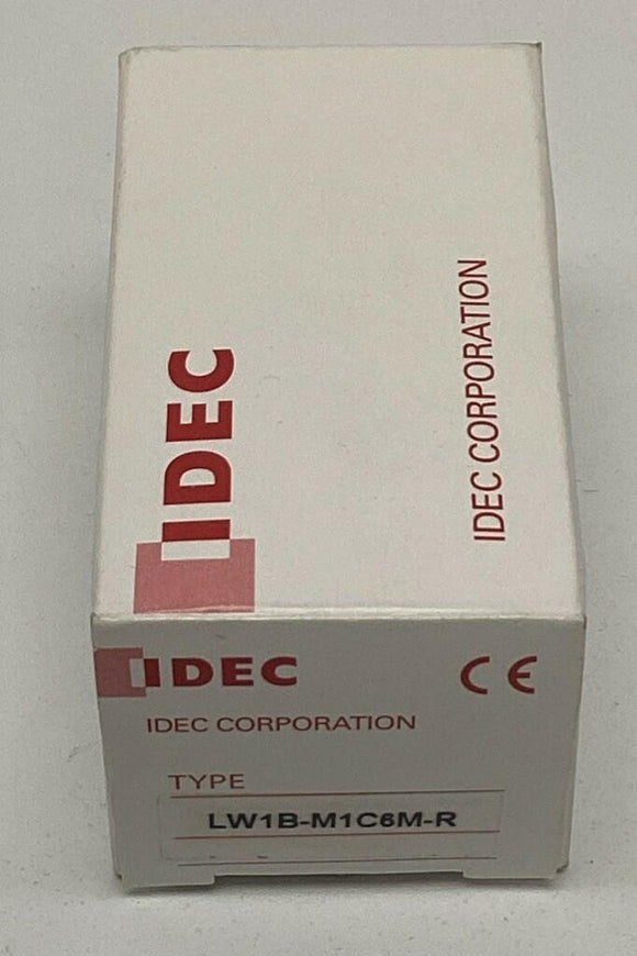 IDEC LW1B-M1C6M-R Red 22mm Momentary Switch 2NO, 2NC