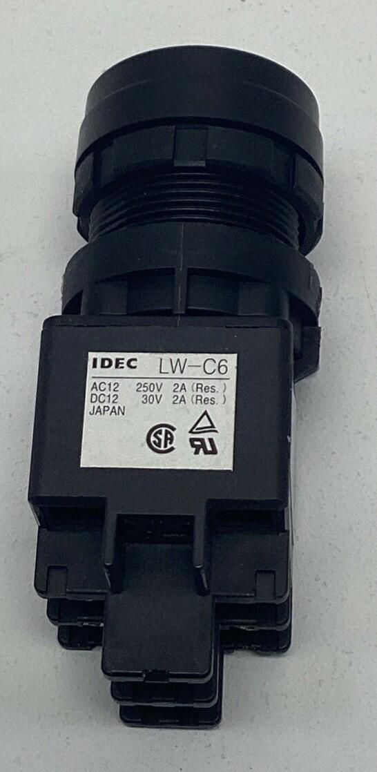 IDEC LW1B-M1C6M-G Green 22mm Momentary Switch 2NO, 2NC