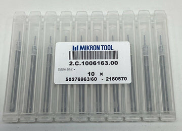 Mikron 2.C.1006163.00 1/32" Micro Drill Bit 2.20" Long, 3mm Shank (10-Pack) - 0