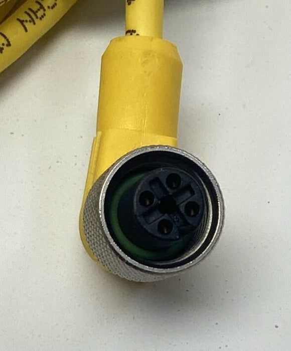 Lumberg RKWT-4-633/5M M12, 4-Wire 90° Female Single End Cable 5-Meters