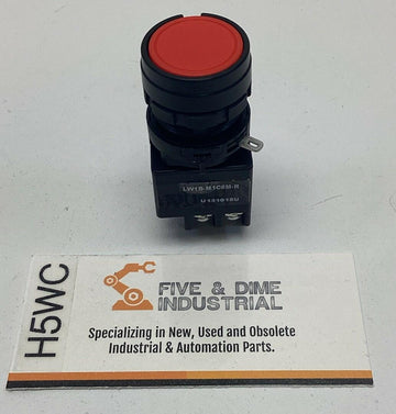 IDEC LW1B-M1C6M-R Red 22mm Momentary Switch 2NO, 2NC