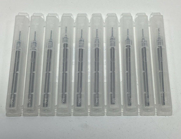 Mikron 2.C.1006163.00 1/32" Micro Drill Bit 2.20" Long, 3mm Shank (10-Pack)