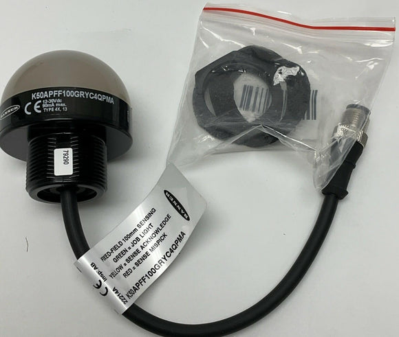 Banner k50APFF100GRYC4QPMA / 79290 3-Color EZ-Light, Fixed Field Sensor 10-30VDC