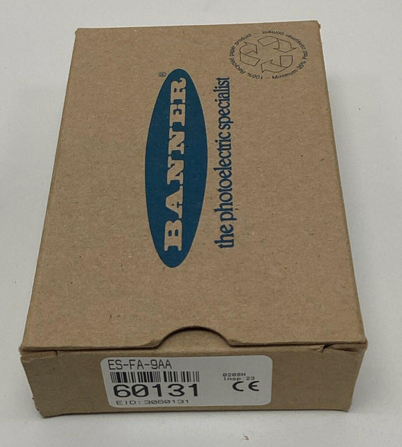 Banner ES-FA-9AA / 60131 Safety Relay for Single / Dual E-Stop 24VDC