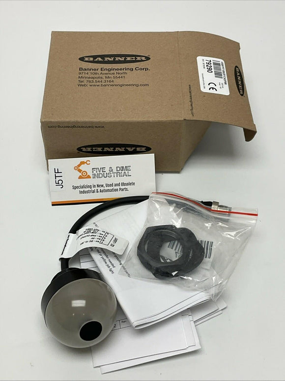 Banner k50APFF100GRYC4QPMA / 79290 3-Color EZ-Light, Fixed Field Sensor 10-30VDC