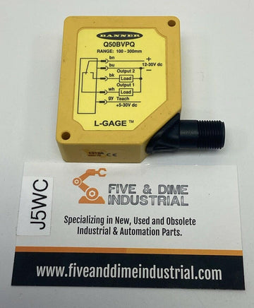 Banner Q50BVPQ / 1312A Photoelectric Sensor 100-300mm Range 12-30VDC