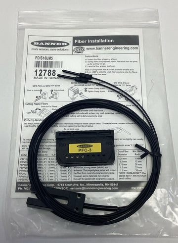 Banner PDIS16UM5 / 12788 Plastic Fiber Opposed Mode Sensor 2-Meters - 0