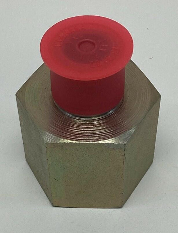 Parker 0201-16-8 1" x 1/2" 1-X-1/2-FG-S Reducing Connector Fitting, Steel