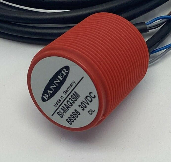 Banner SI-MAG3SM 56986 Magnetic Safety Switch 30mm Barrel 30VDC