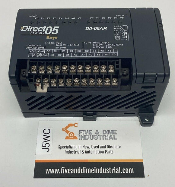 Automation Direct D0-05AR I/O AC Power Supply 120/240VAC Directlogic 05 Koyo